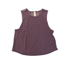 Lululemon Sculpt Cropped Tank Top Purple Size 8 Lightweight & Breathable Design